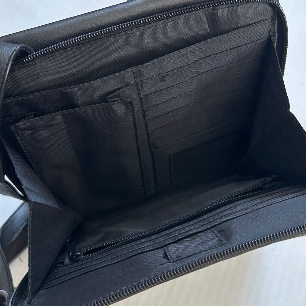 Longaberger homestead black/tan gingham shoulder bag - Picture 6 of 7